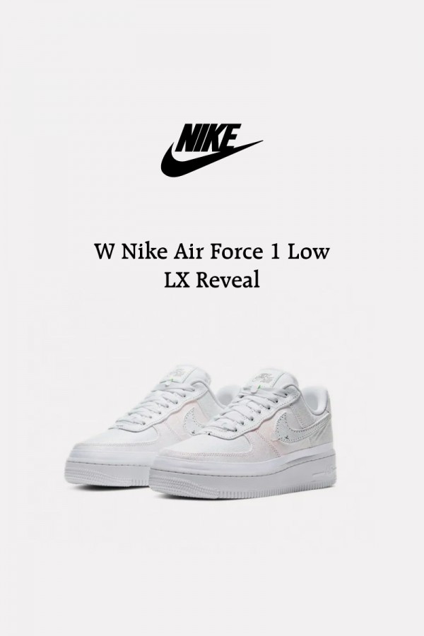 Nike Air Force 1 07 LX 撕撕樂 全白 女款