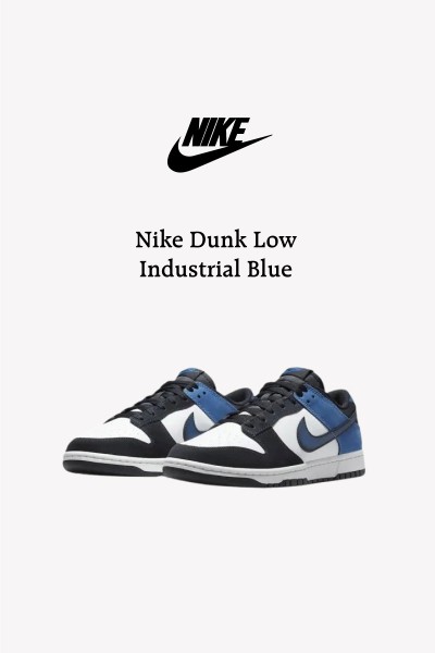 Nike Dunk Low Industrial Blue 黑白藍小閃電