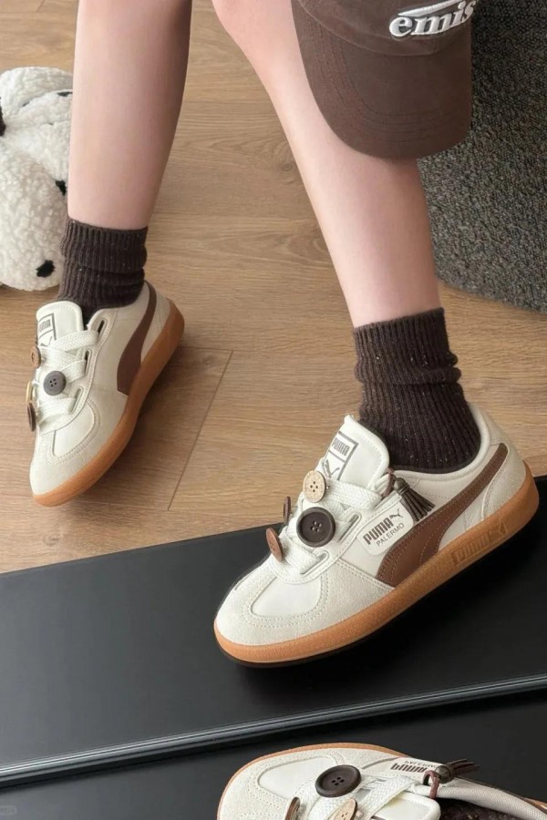 [限時折扣] Puma Palermo Wide 奶油可可