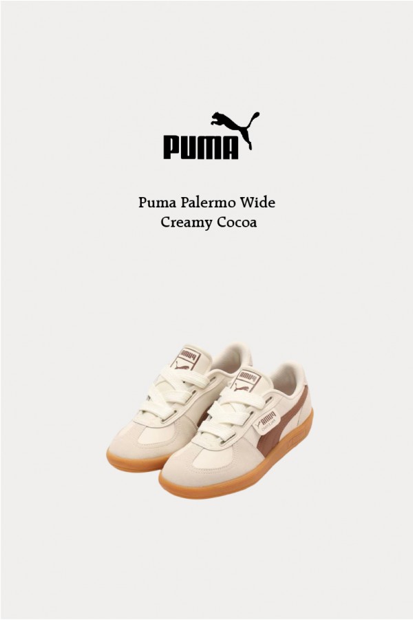 [限時折扣] Puma Palermo Wide 奶油可可