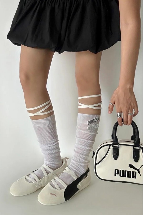 Rosé x Puma Speedcat Ballet 綁帶 奶油黑粉