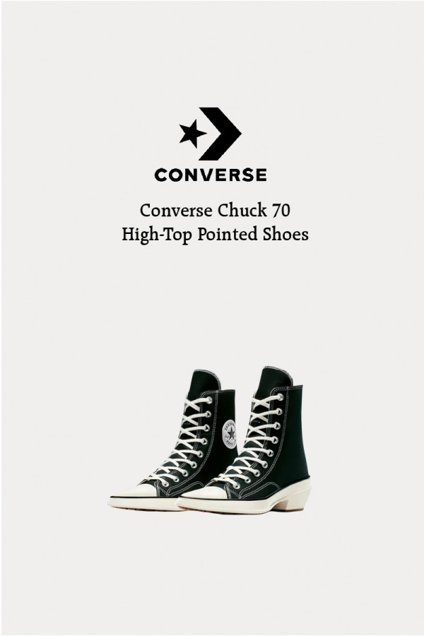 Converse Chuck 70 高筒 尖頭鞋 黑白 