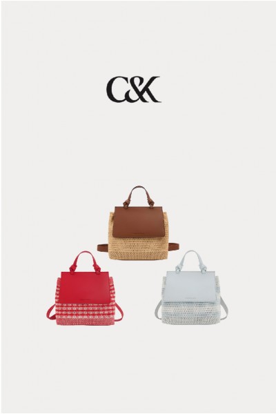 Charles & Keith 小ck 兒童針織後背包(3色)