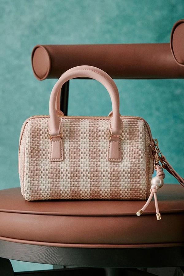 Charles & Keith 小ck 格紋保齡球包 Charles & Keith 小ck 格紋保齡球包
