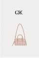 Charles & Keith 小ck 格紋保齡球包 Charles & Keith 小ck 格紋保齡球包