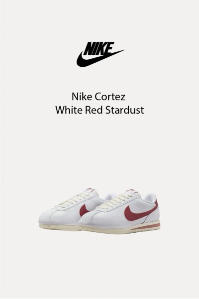Nike Cortez White Red Stardust 酒紅勾勾 阿甘