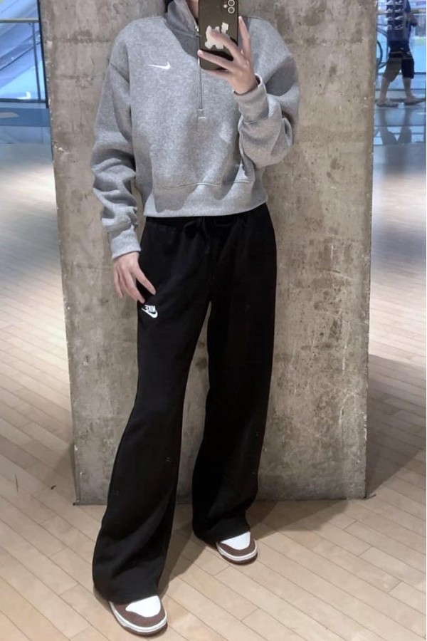 Nike Nsw Phoenix Fleece 拉鍊 短版 內刷毛 長袖上衣