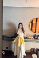 韓國 削肩 美背 長洋 (2色)