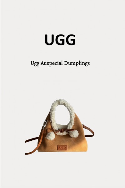 Ugg Auspecial 羊毛 絨球 餃子包 栗子色