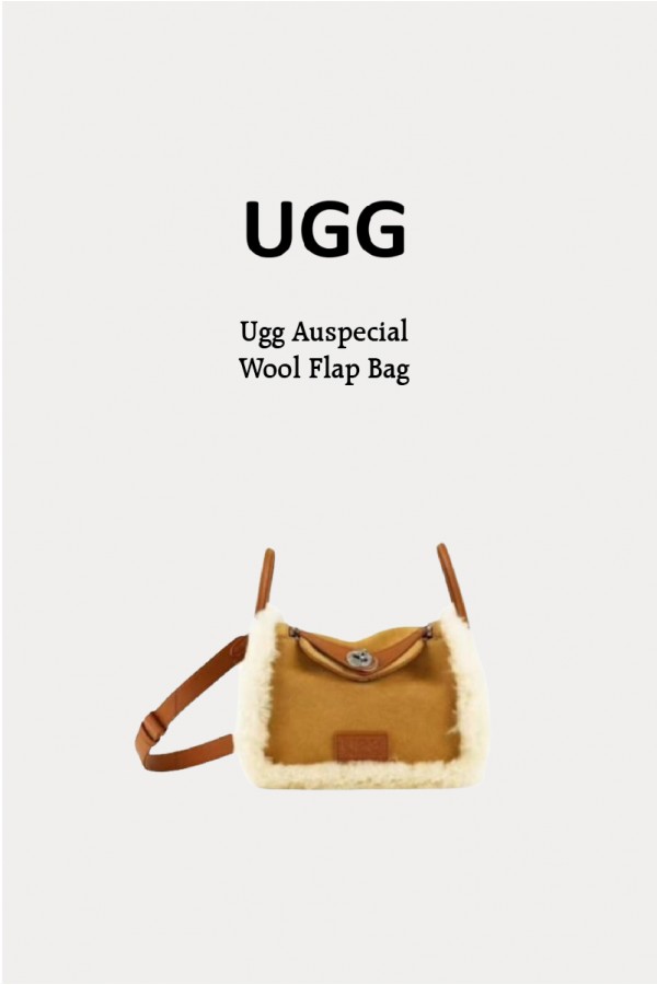 Ugg Auspecial 羊毛翻蓋包 栗子色