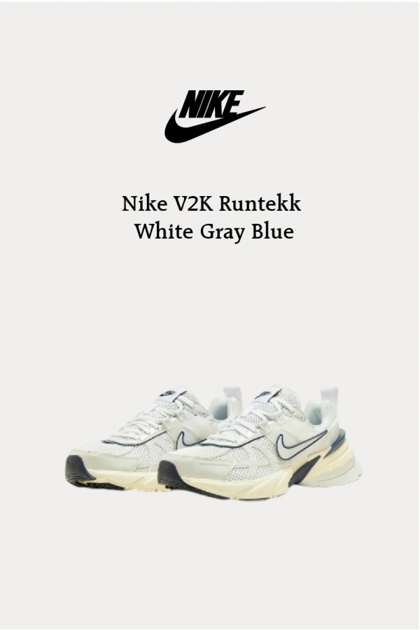Nike V2K Runtekk 白灰深藍