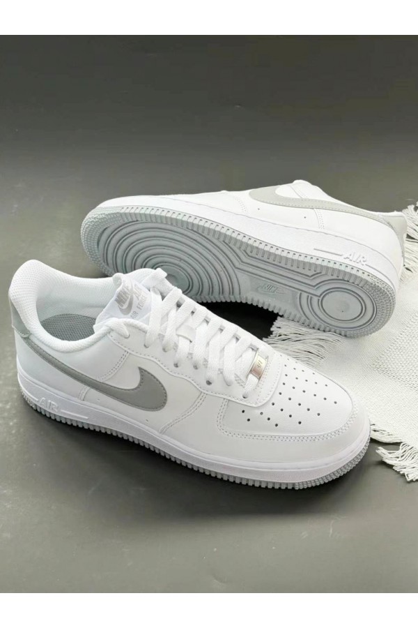 Nike Air Force 1 白淺灰 (男鞋)