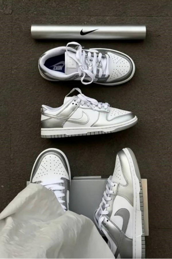 Nike Dunk Low 金屬銀白