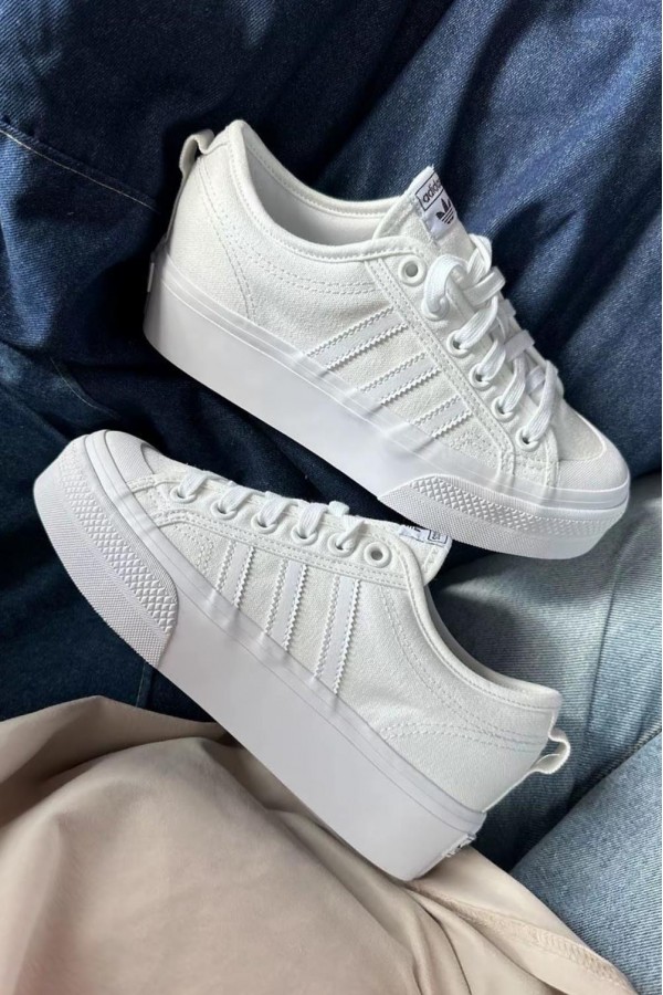 Adidas Nizza Platform 全白
