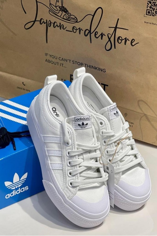 Adidas Nizza Platform 全白