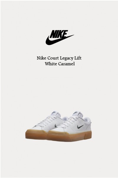 Nike Court Legacy Lift 厚底 焦糖底 白