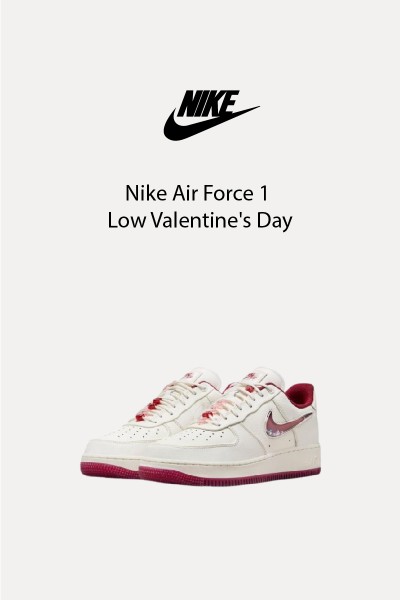 [超級限量快速出貨少量]Nike Air Force 1 Low Valentine's Day 白玫紅