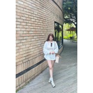 休閒 白襯衫套裝