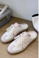 Adidas Samba 編織 穆勒拖鞋 奶油粉
