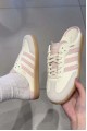 Adidas Samba 編織 穆勒拖鞋 奶油粉