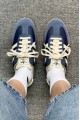 Adidas Samba 編織 穆勒拖鞋 深藍白