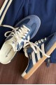 Adidas Samba 編織 穆勒拖鞋 深藍白