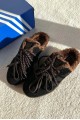 Adidas Samba OG 毛絨 穆勒鞋 棕