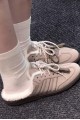 Adidas Samba OG 毛絨 穆勒鞋 米白