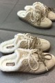 Adidas Samba OG 毛絨 穆勒鞋 米白