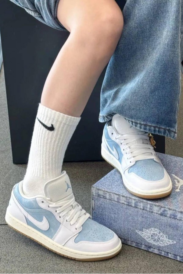 Nike Air Jordan 1 牛仔 白單寧藍
