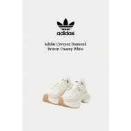 Adidas Ozvenuz 菱格紋 奶油白 老爹鞋