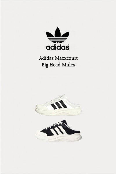 Adidas Maxxcourt 大頭 厚底 穆勒鞋(2色)