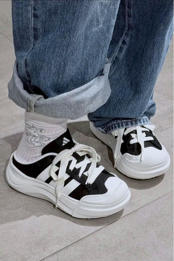 Adidas Maxxcourt 大頭 厚底 穆勒鞋(2色)