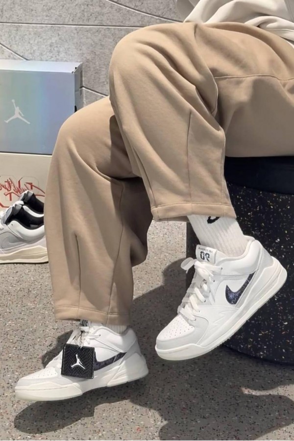 [蛇年限定]Nike Air Jordan Stadium 90 白灰黑 蛇年限定 (親子鞋)