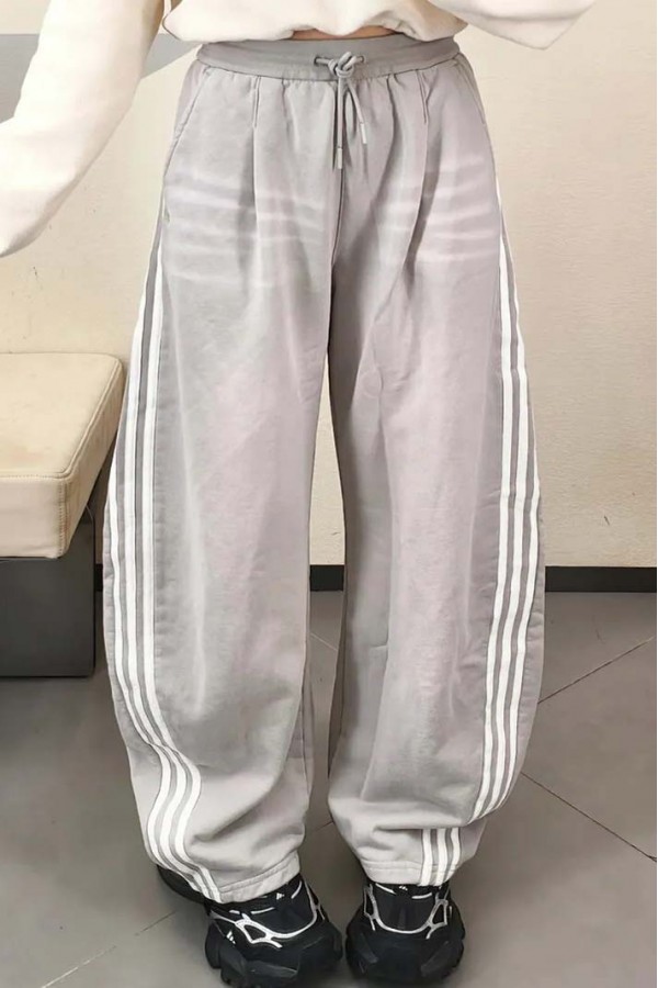 Adidas Curved Knife 棉褲 彎刀褲 水洗 黑/灰