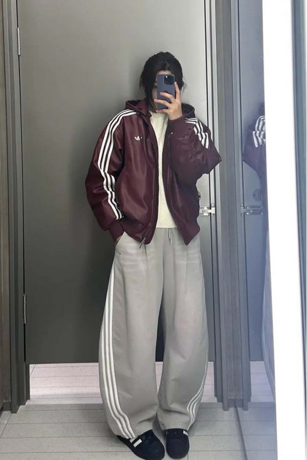 Adidas Curved Knife 棉褲 彎刀褲 水洗 黑/灰