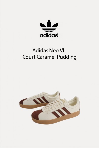 [TOP熱賣王] Adidas Neo VL Court T頭鞋 焦糖布丁