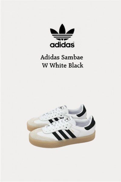 Adidas Sambae W 厚底 焦糖底 白黑
