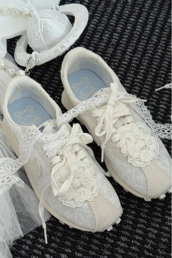 Nike LD-1000 蕾絲 米白