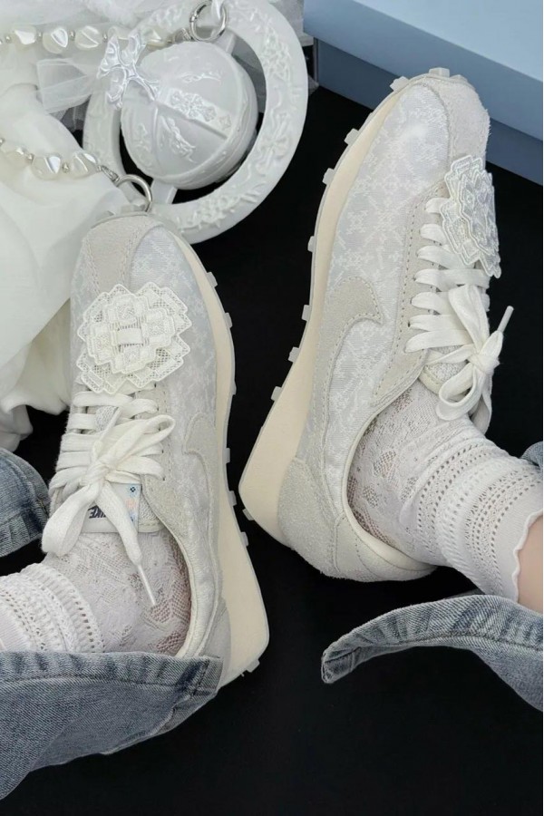 Nike LD-1000 蕾絲 米白