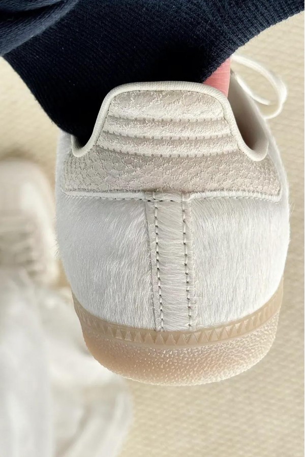 Adidas Samba OG 馬毛 裂紋 米白