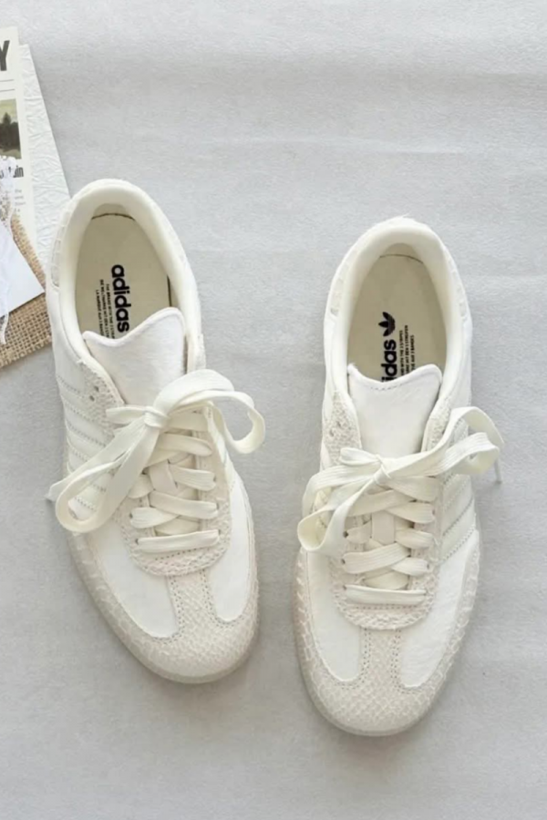 Adidas Samba OG 馬毛 裂紋 米白