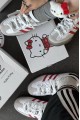 Adidas Gazelle X Hello Kitty 聯名白紅