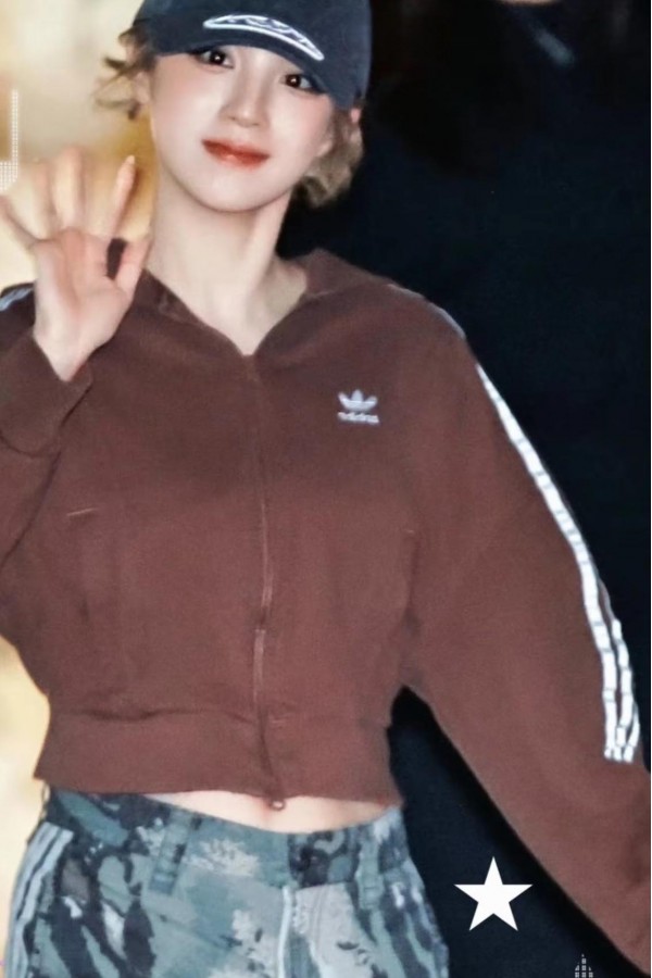 Adidas Originals 針織 三線外套 咖棕