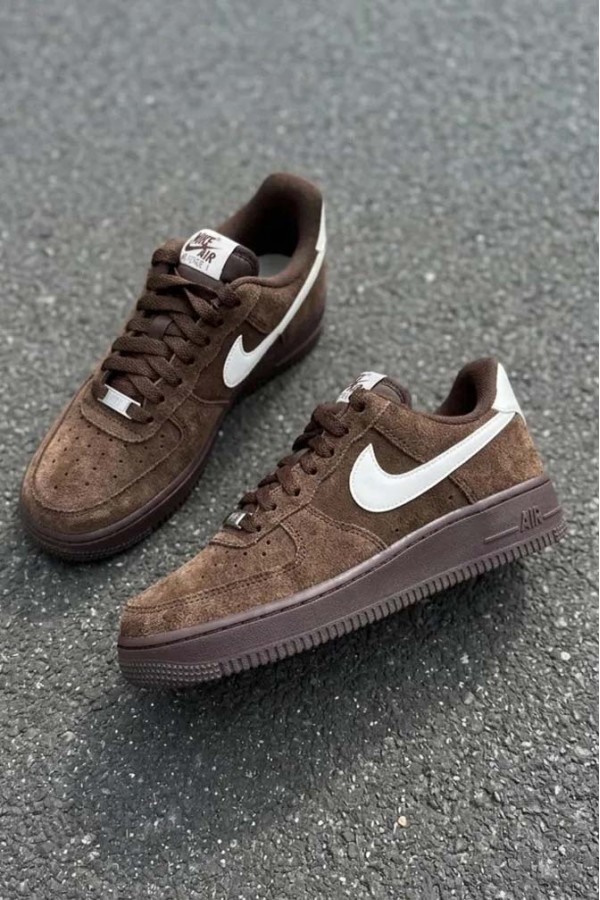 Nike Air Force 1 麂皮 可可棕