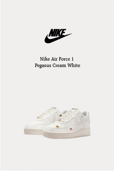 [2026馬年限定] Nike Air Force 1 刺繡 飛馬 奶油白