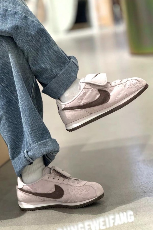 Nike Cortez Textile 翻蓋 蕾絲 玫瑰粉 阿甘