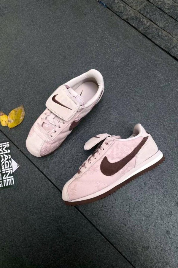 Nike Cortez Textile 翻蓋 蕾絲 玫瑰粉 阿甘