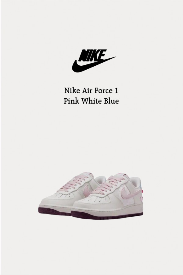 [2026情人節限定] Nike Air Force 1 櫻花粉白藍