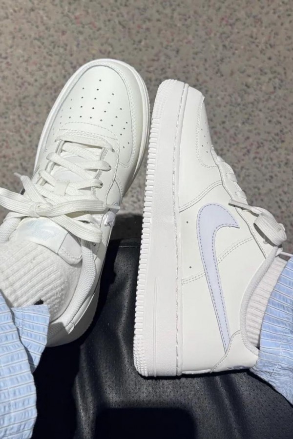 Nike Air Force 1 (GS) 漸層 果凍勾 白藍